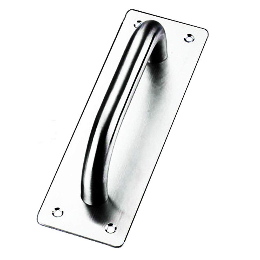 Sliding Door Handle, Tiberham Heavy Duty Stainless Steel Pull Push Door Handles with Back Plate, Gate Handle Toilet Door Pull Plate Wooden Cabinet Cupboard Handle Hardware (200 x 65 mm)