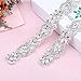 1 Yard Rhinestones-Trim-Applique Crystal Belts for Dresses Pearls Applique Trim Sequin Appliques for Wedding Dresses