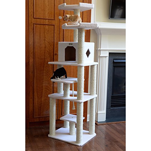 Armarkat Classic Cat Tree Ivory/14"D x 81"W x 201"H