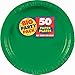 Festive Green Round Paper Plates - 6.75
