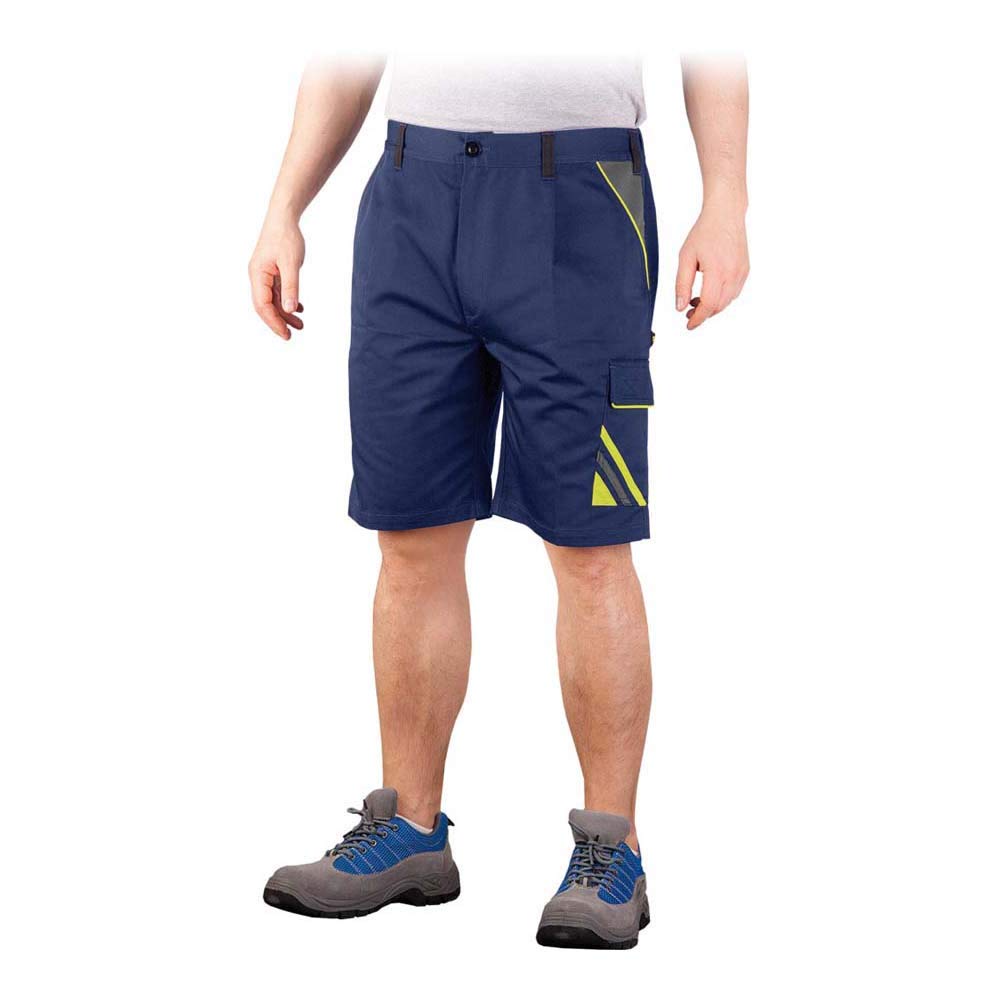 Reis Pro-Ts_Gysxl Pro Master Protective Short Trousers, Navy Blue-Yellow-Grey, X-Large Size