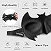 LANGRIA Superhero Eye Mask for Sleeping with 3D Contoured Shape for No Pressure on The Eyes Lightweight and Comfortable Made of Memory Foam with Adjustable Straps Blindfold Design (Black)