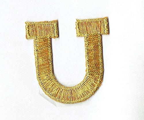 Alphabet Letter - U - Color Gold - 2