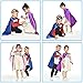iROLEWIN Kids-Superhero-Cape and Mask for Boys-Girls Super Hero Dress-up Costumes as Children Birthday Party Gifts Favors