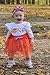 Infant Baby Girl Outfits 1st Birthday Pumpkin Long Sleeve Romper Top Ruffle Tulle Tutu Skirt Headband 3pcs Clothes Set (One, 18 Months)