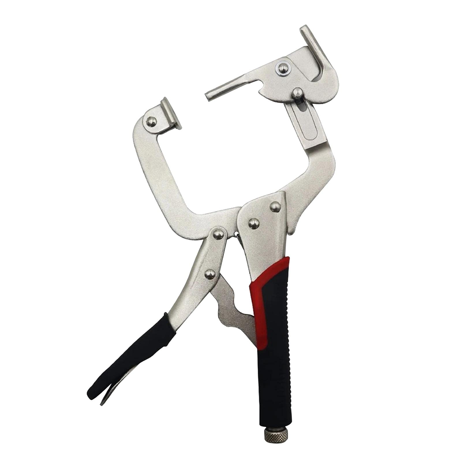 Woodwork Right Angle Corner Clamp - 2 Ways to Use Face Clamp, Pocket Hole Joinery Tool - High Carbon Steel Woodworking C-Clamp