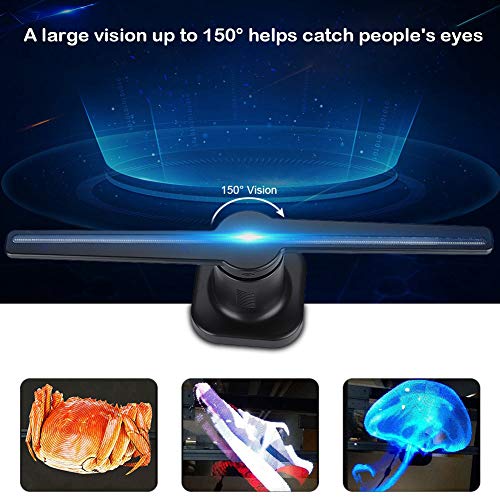 Shentesel Holographic Imaging 3D LED Fan Advertising Display Light 43cmUS Plug