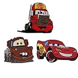 Car 2 Embroidered Iron/sew on Patch Cloth Applique Set of 3 (Car)