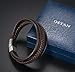 OSTAN Mens Bracelet Fashion Men's Braided Leather Bracelet Bangle Magnetic Clasp (8.46)