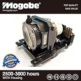Mogobe DT00911 Compatible Projector Lamp with Housing for HITACHI CP-WX400 CP-WX410 CP-X201 CP-X206 CP-X301 CP-X306 CP-X401 CP-X450 CP-X467 CP-ED-X31 CP-X33 Projectors