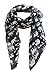 GERINLY Animal Print Scarves: Cute Elephant Pattern Wrap Scarf For Women (Black)