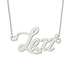 BYBWBL Lexi Name Pendant Necklace Silver Color