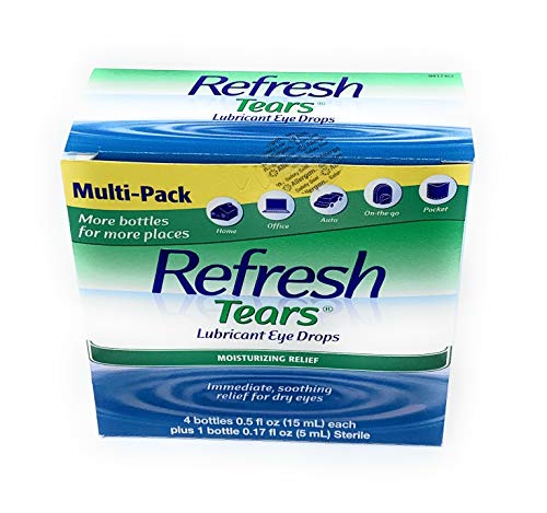 Refresh Tears Lubricant Eye Drops - 0.5 fl oz, Pack of 4