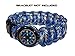 Type-III 12pc Liquid Filled 20mm Compasses w/ Blue Accent for Emergency Survival Kits and Paracord Bracelets