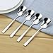 Kids Spoons, Ice Cream Spoon, AOOSY Iced Tea Coffee Spoon, Stainless Steel Cocktail Stirring Spoons Ice Cream Spoon for Baby Kids Adult (6 pieces)