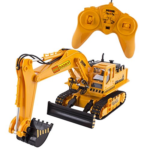 Big-Daddy Full Functional Excavator, Electric Rc Remote Control Construction Tractor Toy (with Lights and Sounds)Indoor & Outdoor Play Activity
