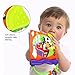 Coolplay Soft Cloth Book for Infant, Farm Animals Baby First Books Touch and Feel Toddler Activity Teether Rings Toy for Baby - Squeak, Rattle, Crinkle