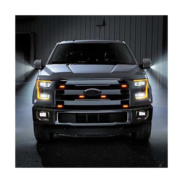 3-Flashing-Modes-Amber-18-LED-Warning-Hazard-Construction-Strobe-Light-Control-Module-Mounting-Bracket-Bar-Pickup-Truck-SUV-Boat-Set-of-6