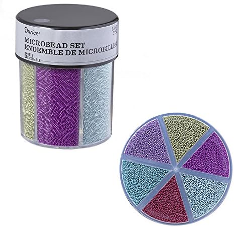 Darice 30029681 - Caja de microcuentas (6 colores: purpurina): Amazon.es: Juguetes y juegos