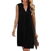QACOHU Summer Dresses for Women 2026 Sleeveless Beach Floral Tshirt Sundress Casual Tank Dress S-2XL