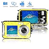 Waterproof Digital Camera FHD 1080P Underwater Camera 24.0MP Waterproof Camera Selfie Dual Screen Point and Shoot Underwater Digital Camera