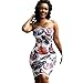 2018 Plus Size Women Bodycon Dresses,Sexy Off Shoulder Floral Dress Clubwear Party Dresses Cocktail Casual Pencil Dress