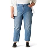 Levi Strauss Signature Gold Women's Heritage High Rise Straight Jean Pants Stretch Denim (Also Available in Plus Size)
