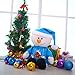 HollyHOME Stuffed Animal Christmas Snowman Plush Toy Home Decorations Festival Birthday Gift for Kids 15 inches in Blue Sweater