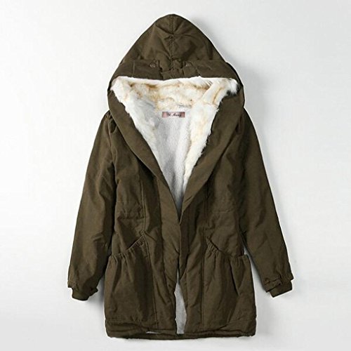 image for HOT SALE!Napoo Womens Thicken Warm Winter Coat Hooded Pocket Long Park