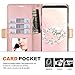 WWW Note 8 Case, Galaxy Note 8 Case, [Mirror Series] PU Leather Case Kickstand Flip Case with Card Slots and Mirror for Samsung Galaxy Note 8 Rose Gold