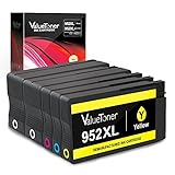 Valuetoner Remanufactured Ink Cartridges Replacement for HP 952 952 XL for OfficeJet Pro 8710 8720 7720 8730 7740 8216 8210 8716 8715 8725 Printer (1 Black, 1 Cyan, 1 Magenta, 1 Yellow, 4 Pack)