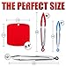 Stainless Steel Kitchen Tongs Set, of 3 - 7, 9, 12 Inch,Kitchen Mat,Best For Cooking, BBQ Grill, Salad and Serving ,Locking Tongs With Silicone Tips, Extra Heavy Duty