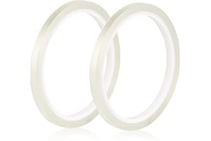 Kollase Floral Tape Clear 2 Rolls 1/4 inch, Clear Waterproof Florist Tape, Floral Arrangement Supplies, Flower Tape for Creating Grid on Top of Vase, Binding Fresh Flower Bouquets, Flower Crafts