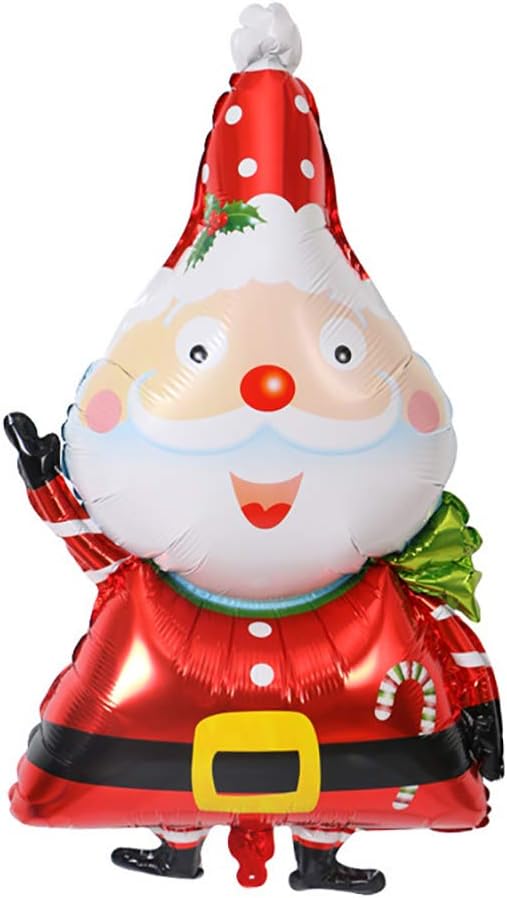 Recoproqfje Lovely Large Santa Clause Snowman Aluminum Foil Balloon Christmas Party Home Decor Gift - Santa Claus