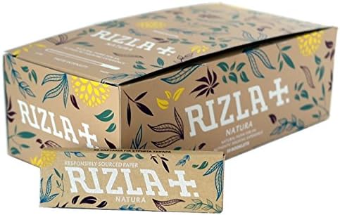 5 Booklets Rizla Natura Unbleached Hemp Regular Size Cigarette - Tobacco Rolling Papers