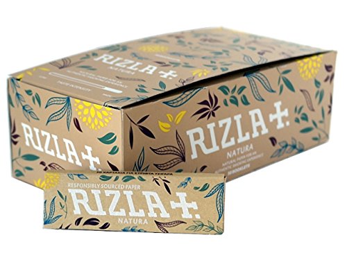 5 Booklets Rizla Natura Unbleached Hemp Regular Size Cigarette Tobacco