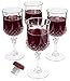 Prexware Set of 8 Unbreakable Wine Glasses, Acrylic Wine Glasses, Cryslal Like Wine Glasses. And 1 Wine Bottle Stopper Pourer