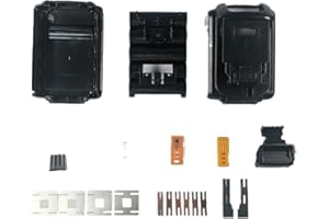 AugustknowU Replacement Battery Storage Box Plastic Case for DeWalt 5 Cells Lithium Battery Pack DCB200 Compatible with 18V B