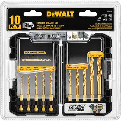 Click Here to See More Images IMPACT DRILL BIT SET10PC (Pkg of 5)