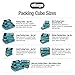 eBags Classic Slim 3 Piece Packing Cube Set (Aquamarine)