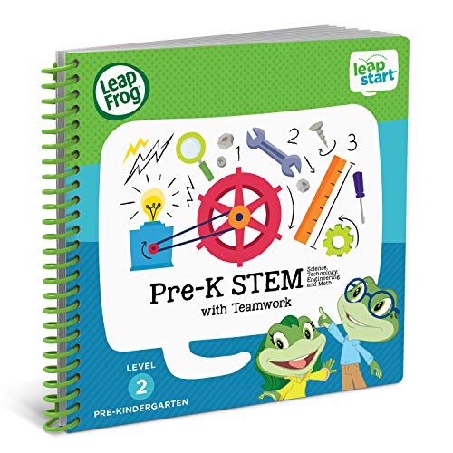 LeapFrog LeapStart Pre-Kindergarten Activity Book: Pre-K STEM (Science, Technology, Engineering, Math) and Teamwork (Requires LeapStart System)