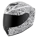 Scorpion EXO-R420 Full-Face Helmet Shake White Medium (More Size Options)