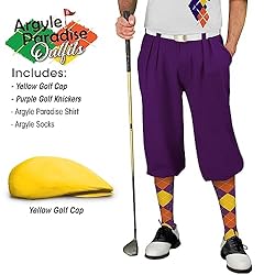 Argyle Paradise Outfit - Mens IIII: Purple Orange