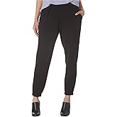 Jones New York Women's Stretch Crepe Casual Jogger Pants (XL, Black)