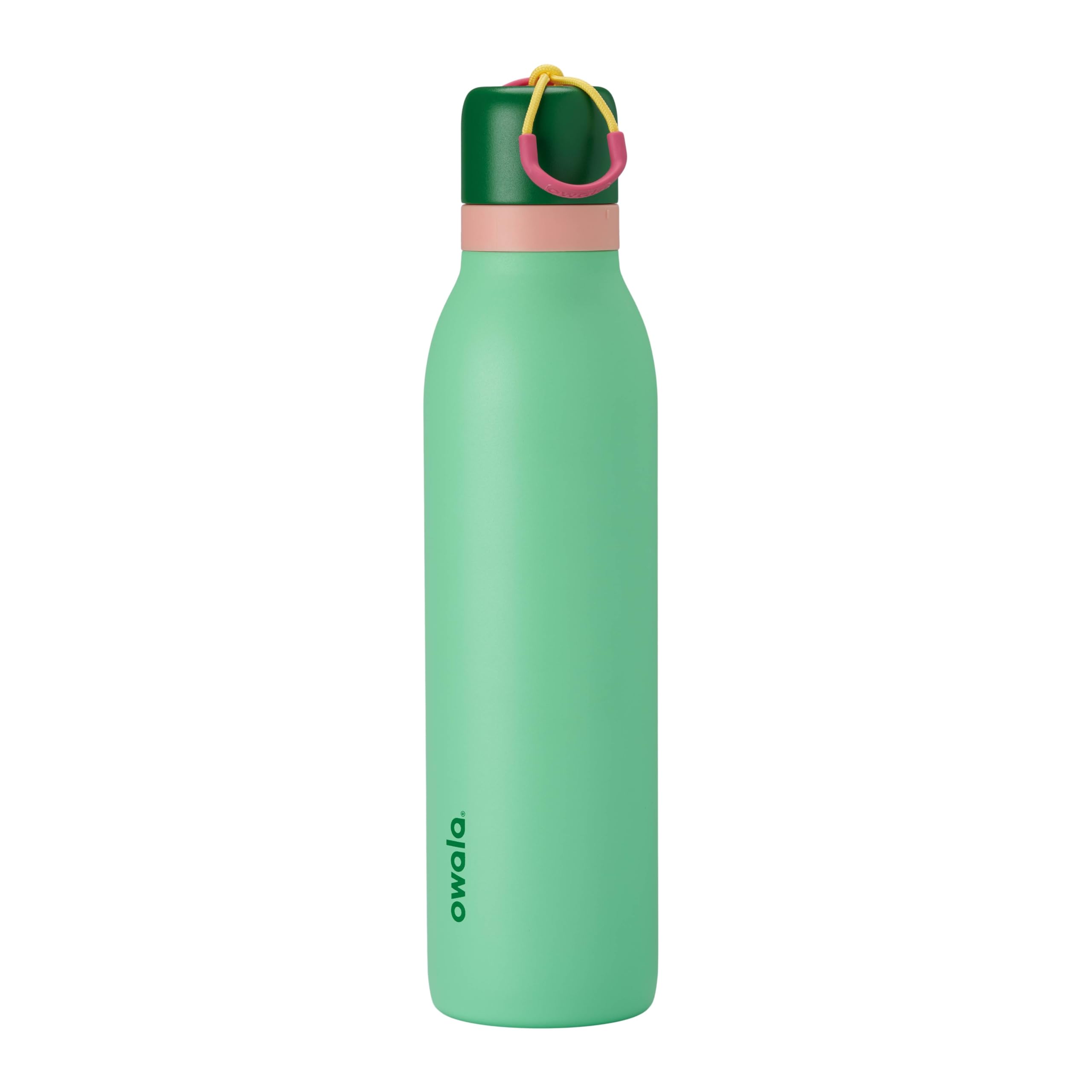 Owala FreeSip Twist Insulated Stainless Steel Water Bottle with Straw for Sports and Travel, BPA-Free, 24-oz, Scream Green Image
