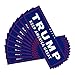 Jetec 1 Pack President Donald Trump Flag 2020 (3 x 5 Feet) with Grommets and 10 Pieces Bumper Stickers Car for Supporting President Trump (Color A)