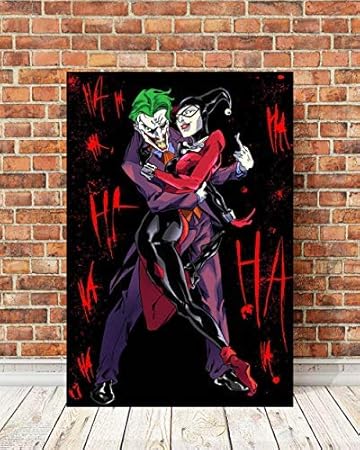 Amazon Com Lihuaiart Harley Quinn Joker 2 Sizes Art