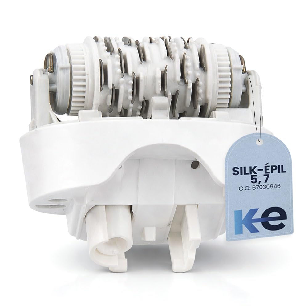 Anakel Home Replacement Hair Removal Head 67030946 Compatible with Braun Silkepil 7 Xpressive Pro and Compatible with Braun Silk Epil 5, White