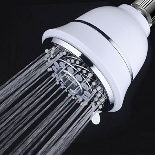 AquaCare By Hotel Spa Filtered Shower Head 4 Inch Chrome Face 6 Setting