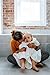 MICHLEY Animal Face Hooded Baby Towel Cotton Bathrobe for Boys Girls 2-6 Year Blue